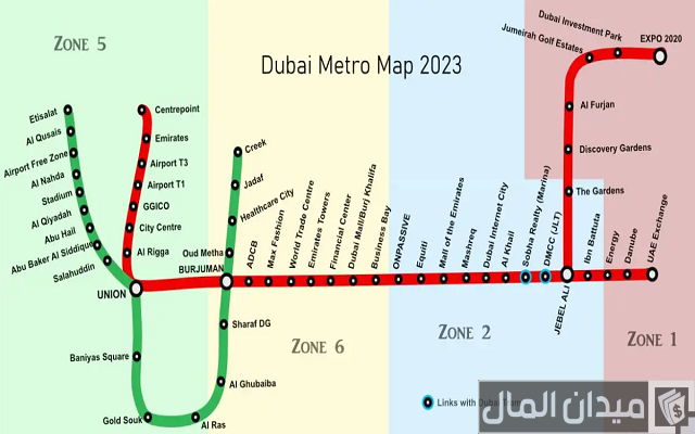 أسماء محطات مترو دبي أسماء محطات مترو دبي