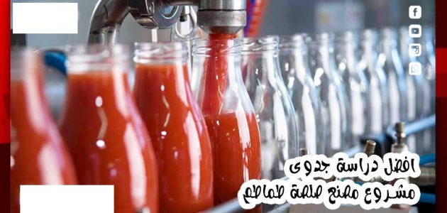 دراسة جدوى مشروع مصنع صلصة طماطم والمعدات المطلوبة دراسة جدوى مشروع مصنع صلصة طماطم