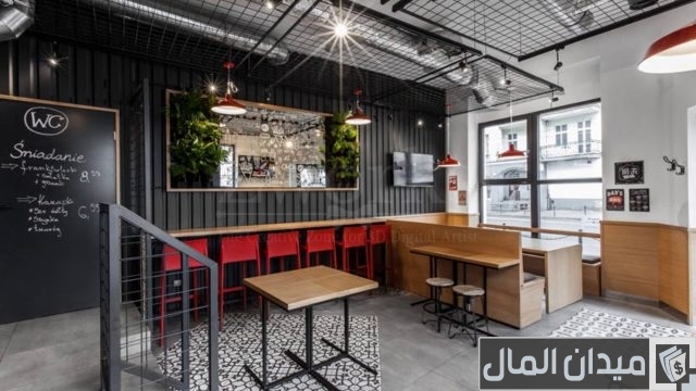 تصميم ديكور مطعم وجبات سريعة تيك اواي تصميم ديكور مطعم وجبات سريعة تيك اواي