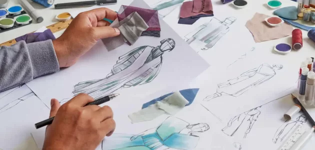 تصميم الأزياء على الورق كروكي كيفية تصميم الأزياء على الورق