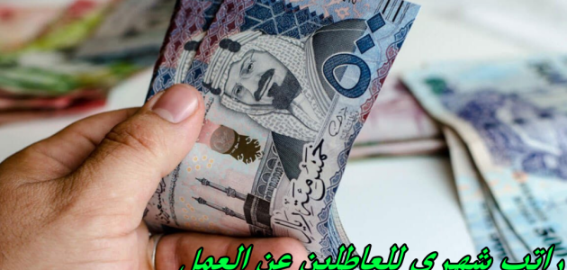 راتب شهري للعاطلين عن العمل بالريال السعودي راتب شهري للعاطلين عن العمل
