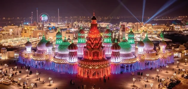 مكان القرية العالمية في دبي وخطوات الوصول Global Village Dubai موقع القرية العالمية دبي
